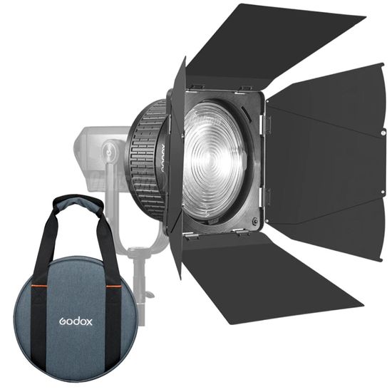 Lente Fresnel Bowens Godox Fls10 Para Iluminador Led E Flash Com Abas Lb-02 Lente Fresnel Bowens Godox Fls10 Para Iluminador Led E Flash Com Abas Lb-02