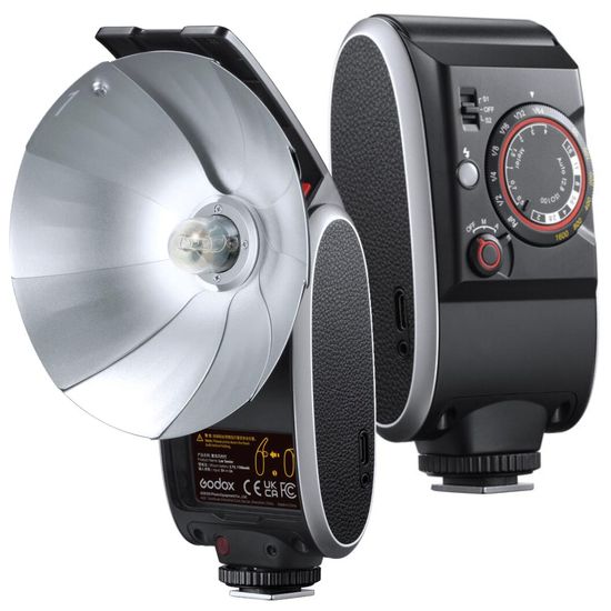 Flash Vintage Com Bateria Interna Godox Lux Senior Para Câmera Analógica E Digital Flash Vintage Com Bateria Interna Godox Lux Senior Para Câmera Analógica E Digital