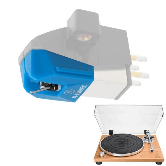 Agulha Audio Technica At-vmn95c Para Cápsula At-vm95c e Toca Discos AT-LPW30TK Agulha Audio Technica At-vmn95c Para Cápsula At-vm95c e Toca Discos AT-LPW30TK
