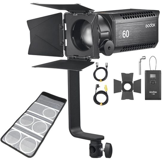 Iluminador Led S60 5600k 60w + Conjunto De Tela Sa-05 Godox