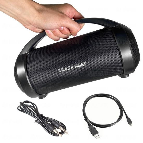 Caixa De Som Bluetooth Usb Aux Multilaser Bazooka Sp600 70w Rms Bateria 6h Caixa De Som Bluetooth Usb Aux Multilaser Bazooka Sp600 70w Rms Bateria 6h