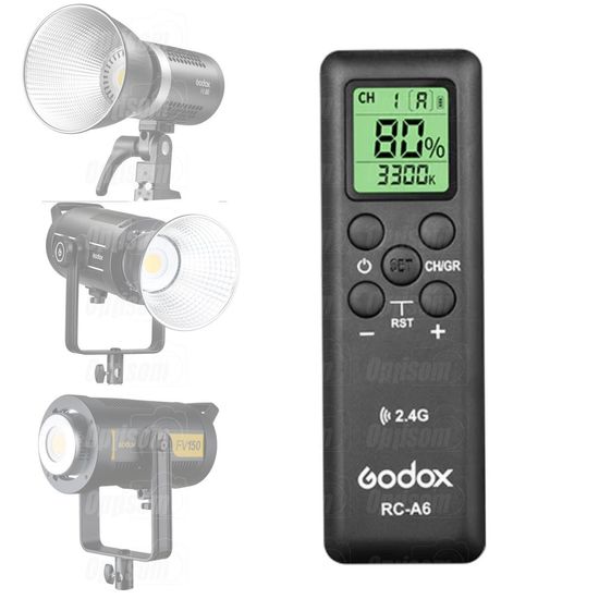 Controle Remoto Godox Rc-a6 Para Led Ml60 Sl150ii Sl200ii Controle Remoto Godox Rc-a6 Para Led Ml60 Sl150ii Sl200ii