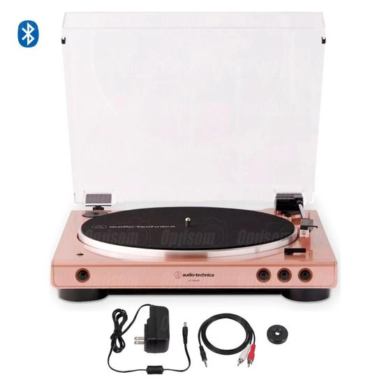 Toca Discos Bluetooth Audio Technica At-lp60x Pq Automático Rosé Toca Discos Bluetooth Audio Technica At-lp60x Pq Automático Rosé