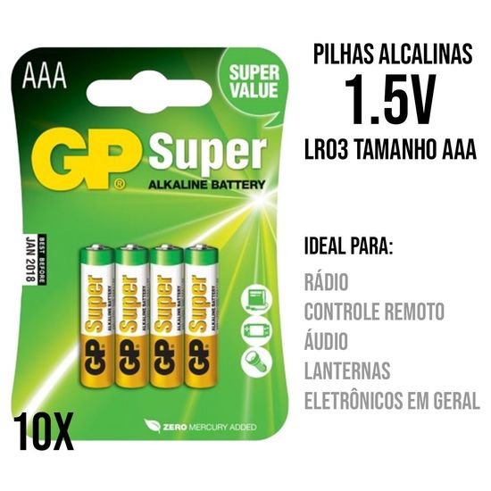 Pilhas GP Recyko Recarregáveis Palito AAA - 2 UND 850mah - Optisom