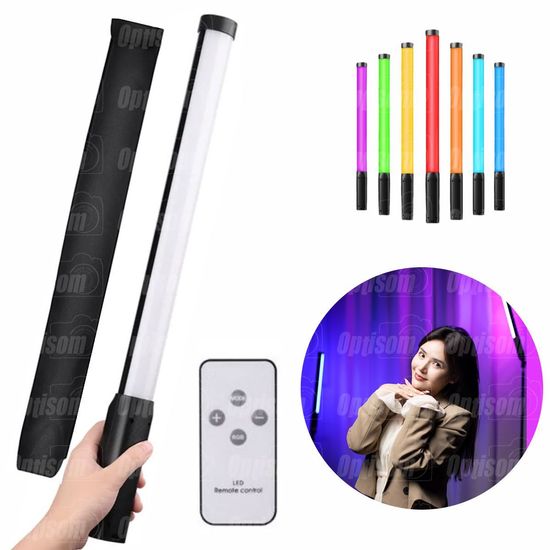 Bastão De Led Rgb Varinha De Mão 20w Com Controle Remoto Bastão De Led Rgb Varinha De Mão 20w Com Controle Remoto