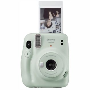 Combo Câmera Fujifilm Instax Mini 11 Azul + 10 Fotos + Bolsa +