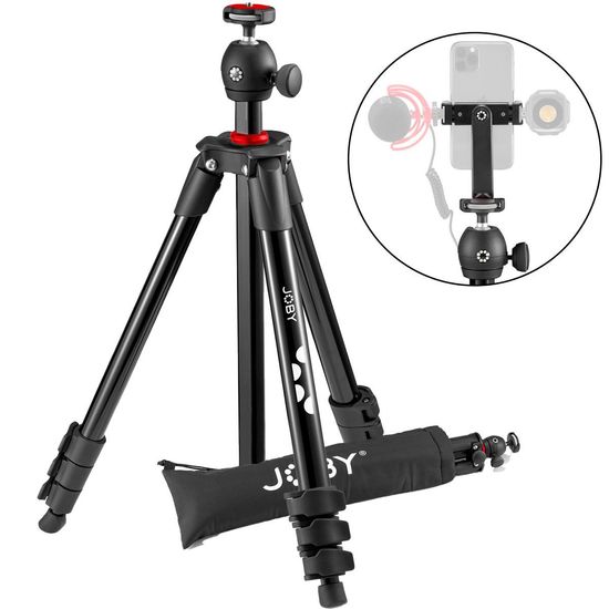 Tripé Joby Compacto 130cm Com Ball Head - Suporta Até 1,5kg Tripé Joby Compacto 130cm Com Ball Head - Suporta Até 1,5kg