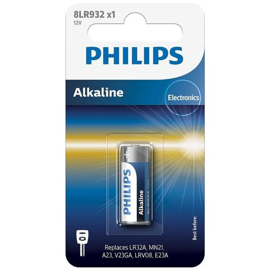 Bateria Philips 8lr932 Alcalina A23 V23ga E23a - 12v Bateria Philips 8lr932 Alcalina A23 V23ga E23a - 12v