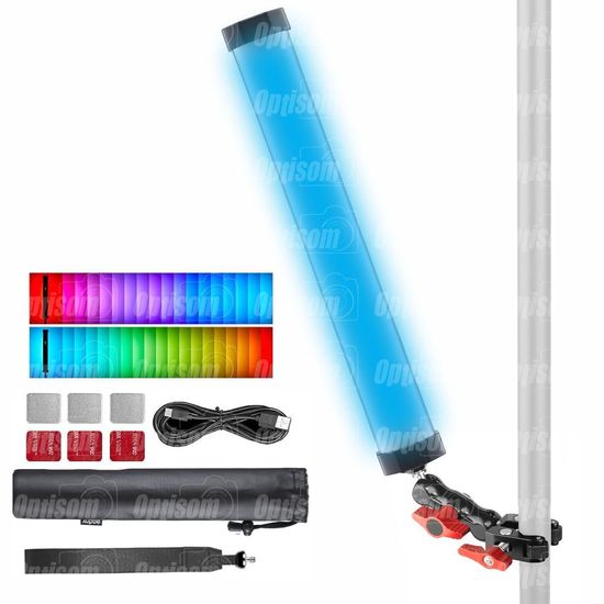 Bastão De Led Rgb Godox Tl30 Bluetooth + Suporte Garra Clamp Articulada Bastão De Led Rgb Godox Tl30 Bluetooth + Suporte Garra Clamp Articulada
