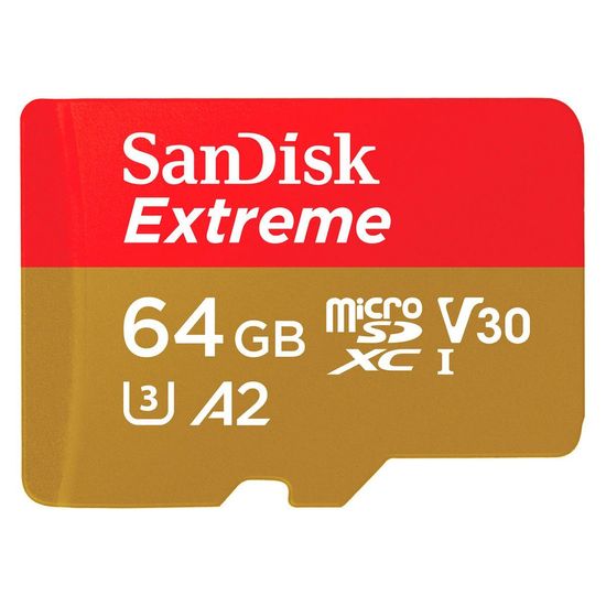 Cartão De Memória Micro Sdxc Sandisk Extreme 64gb 170mb's Cartão De Memória Micro Sdxc Sandisk Extreme 64gb 170mb's