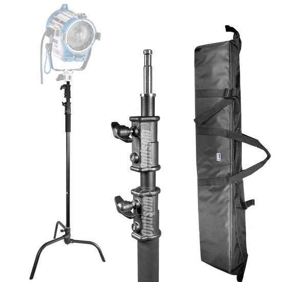 Tripé Iluminação Estúdio Robusto Century C-stand 3,3m Preto Greika + Bolsa Tripé Iluminação Estúdio Robusto Century C-stand 3,3m Preto Greika + Bolsa