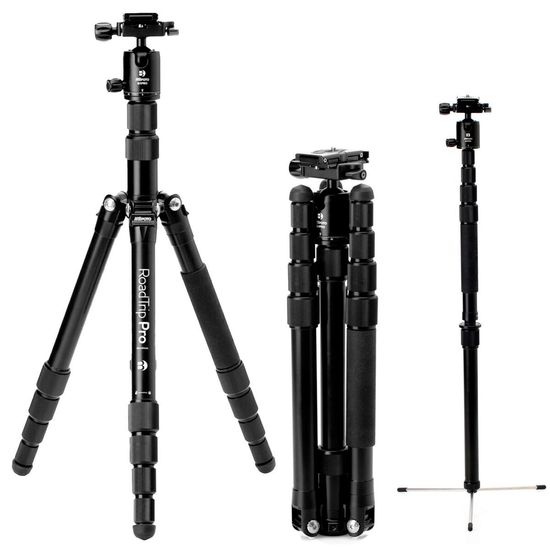 Tripé De Viagem Benro Roadtrip Em Fibra De Carbono E Cabeça Ball Head - Até 8kg Tripé De Viagem Benro Roadtrip Em Fibra De Carbono E Cabeça Ball Head - Até 8kg