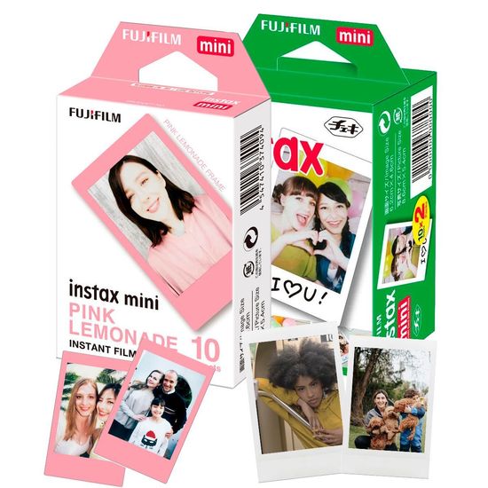 Fujifilm Instax Mini Pink Lemonade Papel Fotográfico para Cámaras Instax  Mini