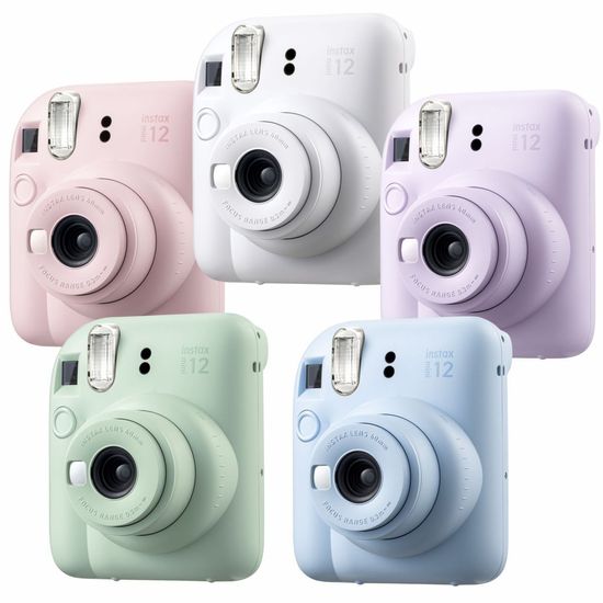 Câmera Revela Foto Fujifilm Instax Mini 12 Tipo Polaroid Clay White (Branca)