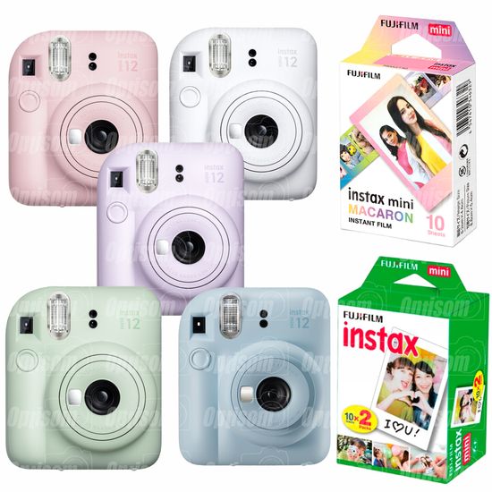 MINI-12-INSTAX-COM-FILME-MACARON MINI-12-INSTAX-COM-FILME-MACARON