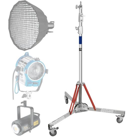 Tripé De Iluminação Profissional Inox Com Rodinhas Para Estúdio Greika 20kg 3m Tripé De Iluminação Profissional Inox Com Rodinhas Para Estúdio Greika 20kg 3m