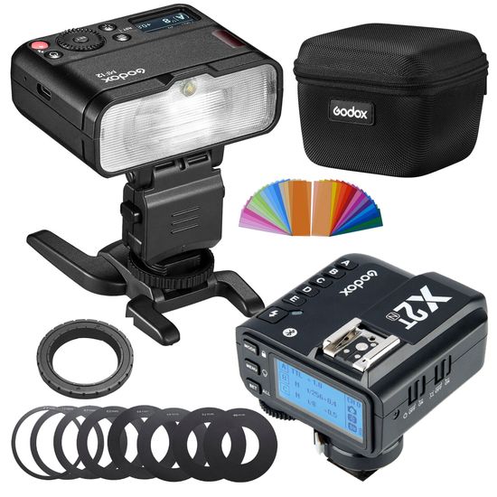 Kit Flash Macro Godox Mf12 + Rádio X2T Canon Nikon ou Sony Kit Flash Macro Godox Mf12 Ttl Com Rádio Flash X2 Para Câmeras Nikon Kit Flash Macro Godox Mf12 + Rádio X2T Canon Nikon ou Sony Kit Flash Macro Godox Mf12 Ttl Com Rádio Flash X2 Para Câmeras Nikon