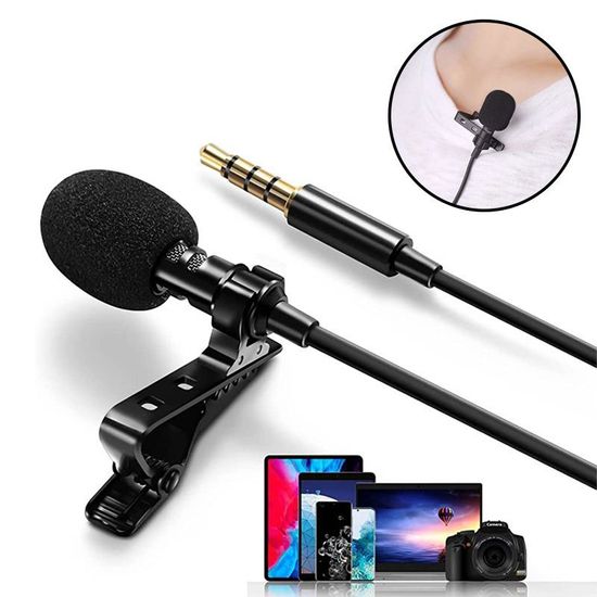 Microfone Lapela Unidirecional Para Câmeras, Smartphone E Notebook - Tomate Mt3302 Microfone Lapela Unidirecional Para Câmeras, Smartphone E Notebook - Tomate Mt3302