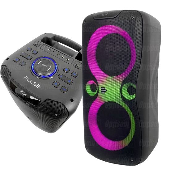 Caixa De Som Bluetooth Rádio Fm Pendrive 1100w Rms Pulse Partybox 2 Sp510 Caixa De Som Bluetooth Rádio Fm Pendrive 1100w Rms Pulse Partybox 2 Sp510