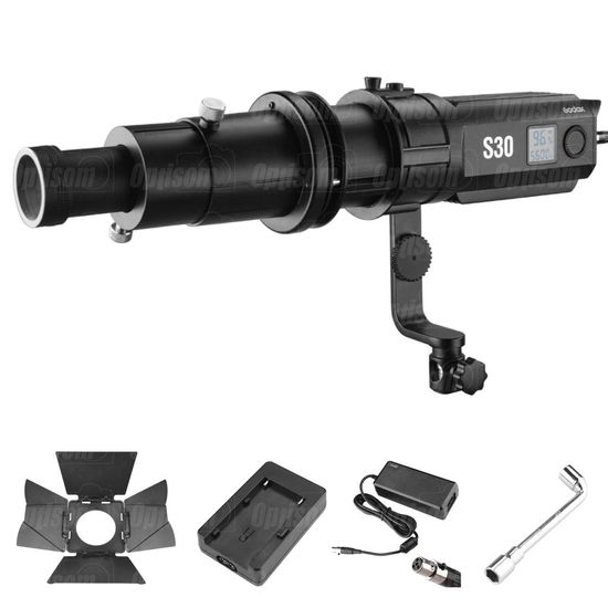 Iluminador Led Canhão Fresnel Godox S30 + Lente Projeção 85mm Sa-p Iluminador Led Canhão Fresnel Godox S30 + Lente Projeção 85mm Sa-p