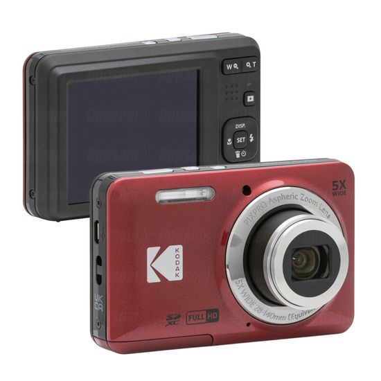 Câmera Compacta Kodak Pixpro Fz55 16mp Full Hd 5x Zoom - Vermelha Câmera Compacta Kodak Pixpro Fz55 16mp Full Hd 5x Zoom - Vermelha