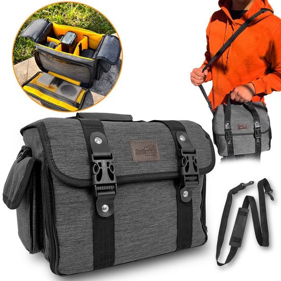 Bolsa Para Camera Fotografica Com Alça De Ombro - Optisom Olimpus Iii
