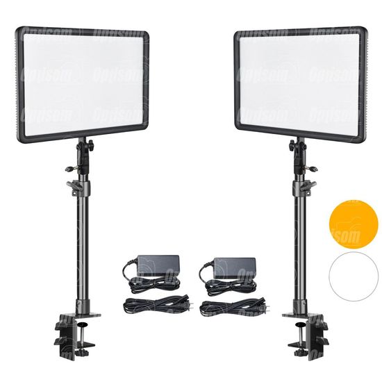 2 Iluminador Led Bancada Godox 260c 60w Bicolor + Suporte De Mesa para Live 2 Iluminador Led Bancada Godox 260c 60w Bicolor + Suporte De Mesa para Live