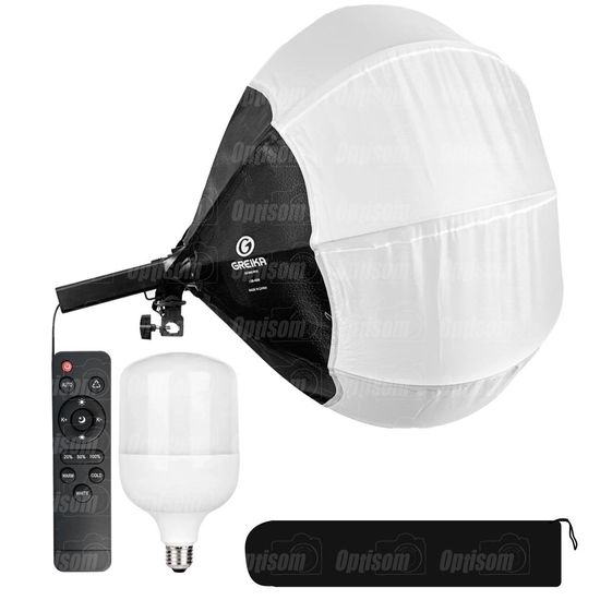 Softbox Lanterna Balão Chines Greika 65cm Com Lampada Led 45W Bicolor Softbox Lanterna Balão Chines Greika 65cm Com Lampada Led 45W Bicolor