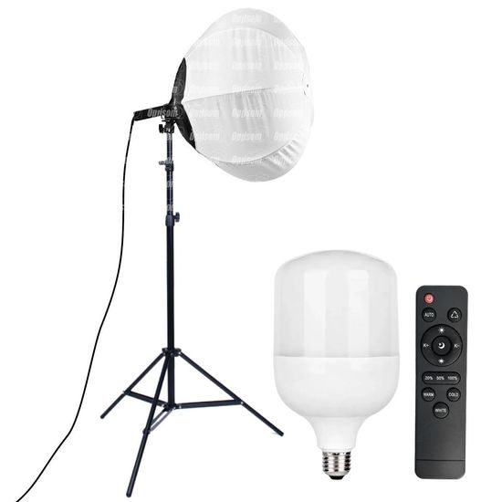 Softbox Lanterna Balão Chines Lampada Led 45W Bicolor Greika 65cm + Tripé Softbox Lanterna Balão Chines Lampada Led 45W Bicolor Greika 65cm + Tripé