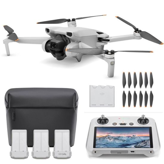 Drone Dji Mini 3 Pro 4k Fly More Kit Plus 3 Baterias + Controle Com Tela Drone Dji Mini 3 Pro 4k Fly More Kit Plus 3 Baterias + Controle Com Tela