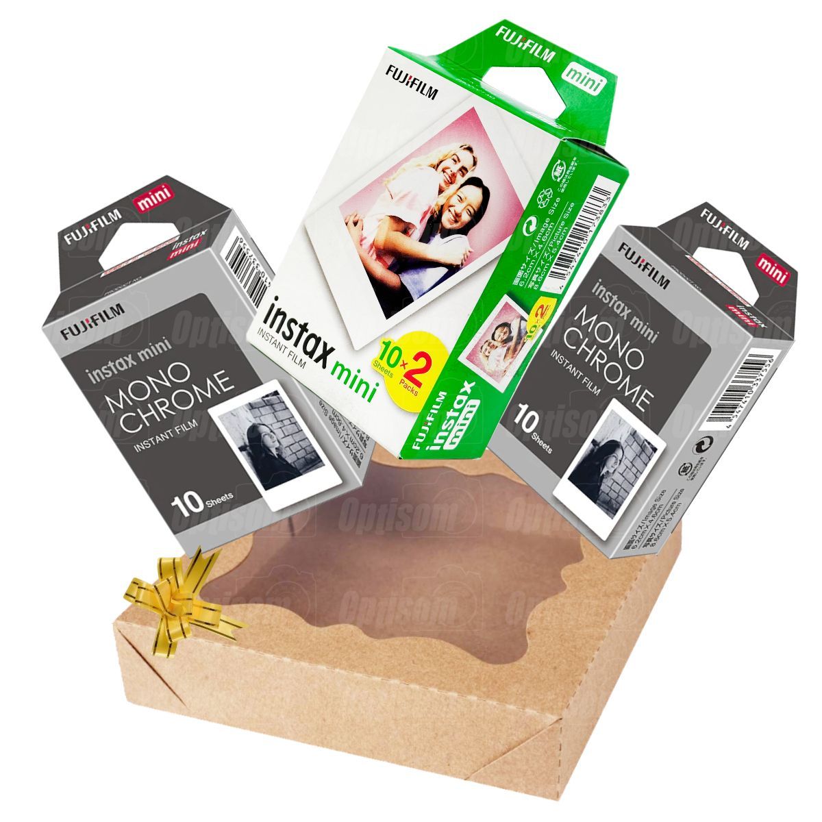 Fujifilm-papel fotográfico para cámara instantánea Instax Mini, papel  fotográfico blanco arcoíris para Mini 7s 8