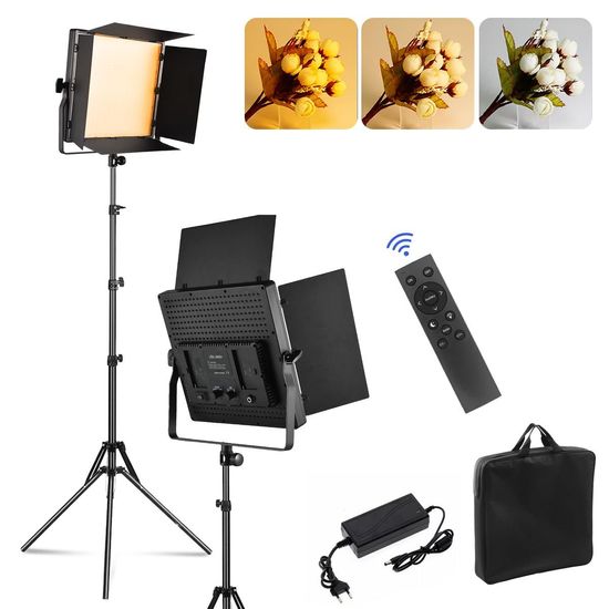 Iluminador Pro Led 660 Bicolor 40W + Controle Remoto + Tripé Iluminador Pro Led 660 Bicolor 40W + Controle Remoto + Tripé