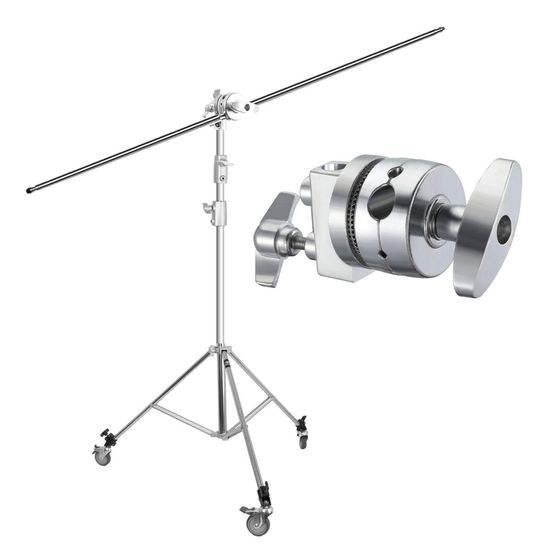 Tripé Estudio Inox Girafa Com Cabeça De Efeito E Rodinhas Greika Fcs288s Tripé Estudio Inox Girafa Com Cabeça De Efeito E Rodinhas Greika Fcs288s