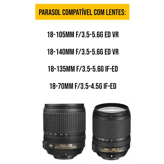 Accesorios Camara Parasol HB-32 CELLONIC Para Objetivos Nikon AF-S