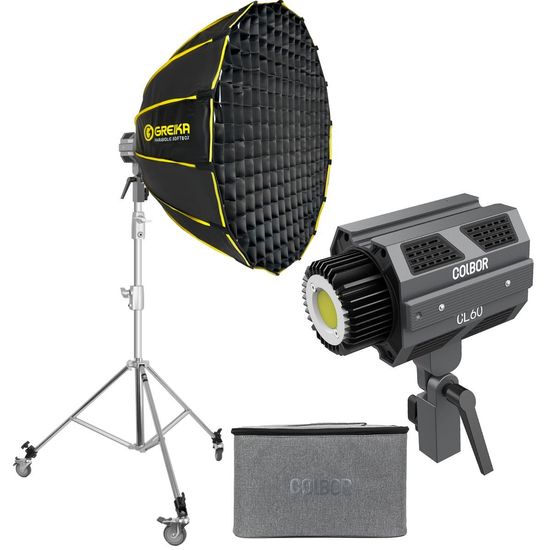 Iluminador Led Colbor 65w Bicolor Cl60 Softbox Grid 90cm E Tripé Inox Rodinhas Iluminador Led Colbor 65w Bicolor Cl60 Softbox Grid 90cm E Tripé Inox Rodinhas