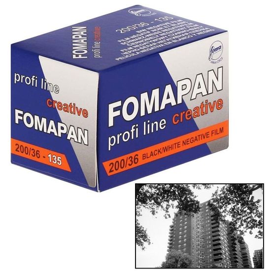 Filme Fotográfico 35mm Preto E Branco Iso 200 Fomapan Creative 36 Poses Filme Fotográfico 35mm Preto E Branco Iso 200 Fomapan Creative 36 Poses
