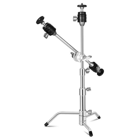 Mini Tripé De Mesa Em Aço Inox Greika 53cm Com 3 Cabeças Ball Head Mini Tripé De Mesa Em Aço Inox Greika 53cm Com 3 Cabeças Ball Head