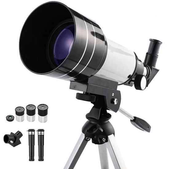 Telescópio Astronômico E Terrestre De Mesa Equifoto F30070m Refrator 150x Telescópio Astronômico E Terrestre De Mesa Equifoto F30070m Refrator 150x