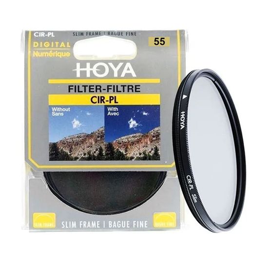 Filtro Hoya Circular Polarizador Slim 55mm 19cm Filtro Hoya Circular Polarizador Slim 55mm 19cm