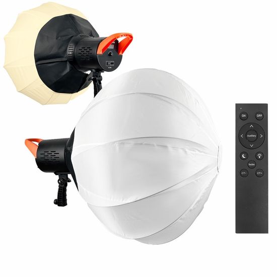 Softbox Lanterna Com Luz Led 80W Bicolor Com Controle Remoto Para Foto E Vídeo Softbox Lanterna Com Luz Led 80W Bicolor Com Controle Remoto Para Foto E Vídeo