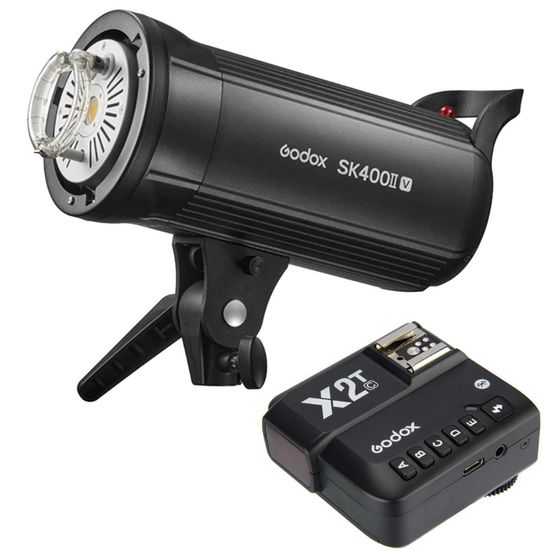 Flash Estúdio Godox Sk400ii V 400w + Rádio Flash Ttl Para Canon 110V Flash Estúdio Godox Sk400ii V 400w + Rádio Flash Ttl Para Canon 110V