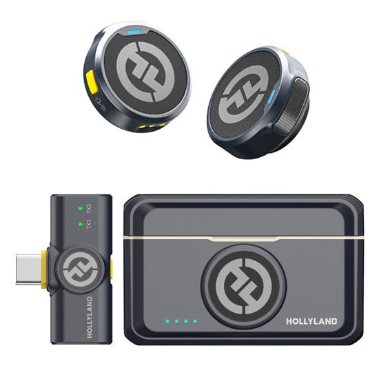 Microfone Sem Fio Duplo Hollyland Lark M2 Conector Usb-c Para Android Iphone E Notebook Microfone Sem Fio Duplo Hollyland Lark M2 Conector Usb-c Para Android Iphone E Notebook