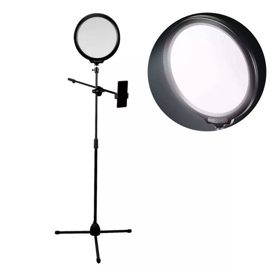 Iluminador Led Redondo Completo 12'' Greika Fl-12rf + Tripé Iluminador Led Redondo Completo 12'' Greika Fl-12rf + Tripé