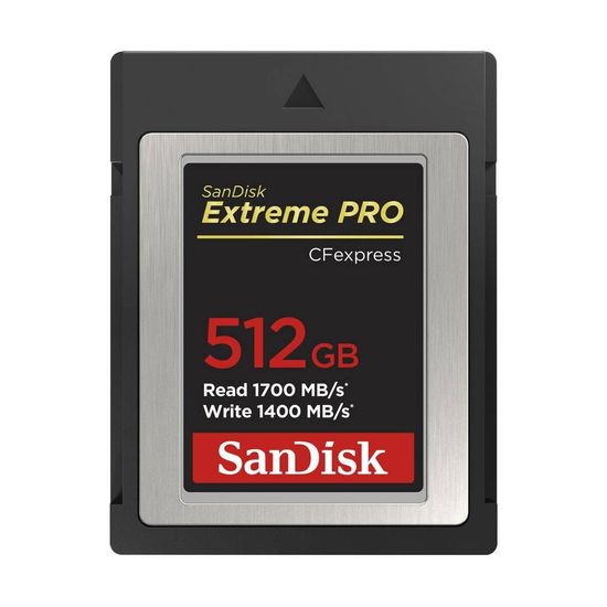 Cartão De Memória 512gb Sandisk Extreme Pro Cfexpress Tipo B Cartão De Memória 512gb Sandisk Extreme Pro Cfexpress Tipo B