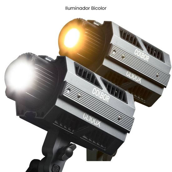Kit Iluminador Led Colbor Cl100x Bicolor + Sporlight De Kit Iluminador Led Colbor Cl100x Bicolor + Sporlight De