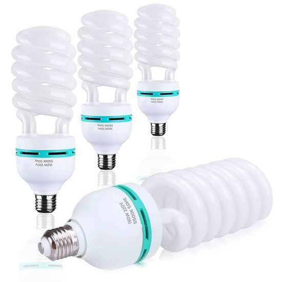 Kit 4 Lâmpadas Fluorescente 150w Espiral Tricool 5500k 220V Kit 4 Lâmpadas Fluorescente 150w Espiral Tricool 5500k 220V
