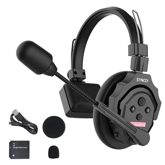 Fone De Ouvido Headset Para Intercomunicações Sem Fio Synco X-talk X1 (2,4 Ghz) Fone De Ouvido Headset Para Intercomunicações Sem Fio Synco X-talk X1 (2,4 Ghz)