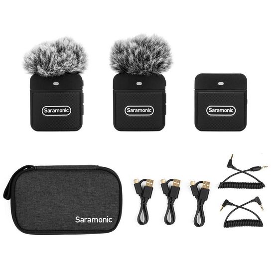 Sistema De Microfone Duplo Sem Fio Saramonic Blink100 B2 Para Câmeras E Smartphones Sistema De Microfone Duplo Sem Fio Saramonic Blink100 B2 Para Câmeras E Smartphones