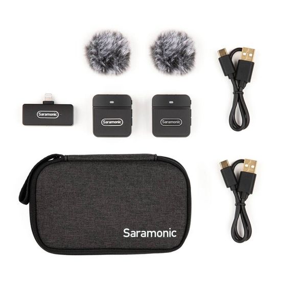 Sistema De Microfone Sem Fio Saramonic Blink100 B4 Para Iphone Lightning Sistema De Microfone Sem Fio Saramonic Blink100 B4 Para Iphone Lightning