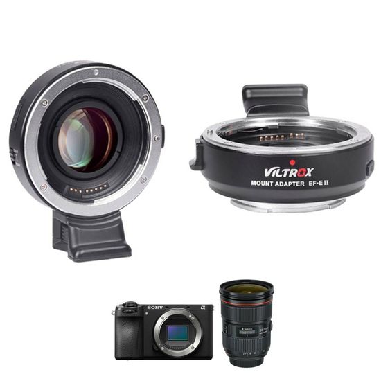 Adaptador Eletronico De Lente Canon Ef Em Câmeras Sony E Aps-c Adaptador Eletronico De Lente Canon Ef Em Câmeras Sony E Aps-c